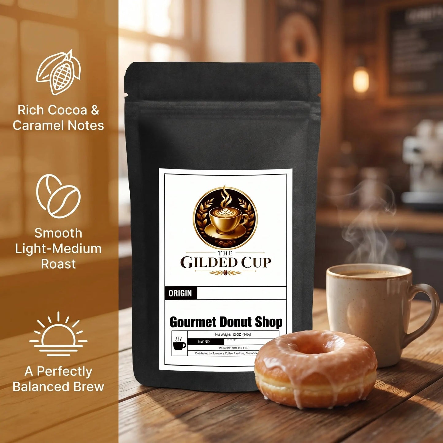 Gourmet Donut Shop - The Gilded Cup